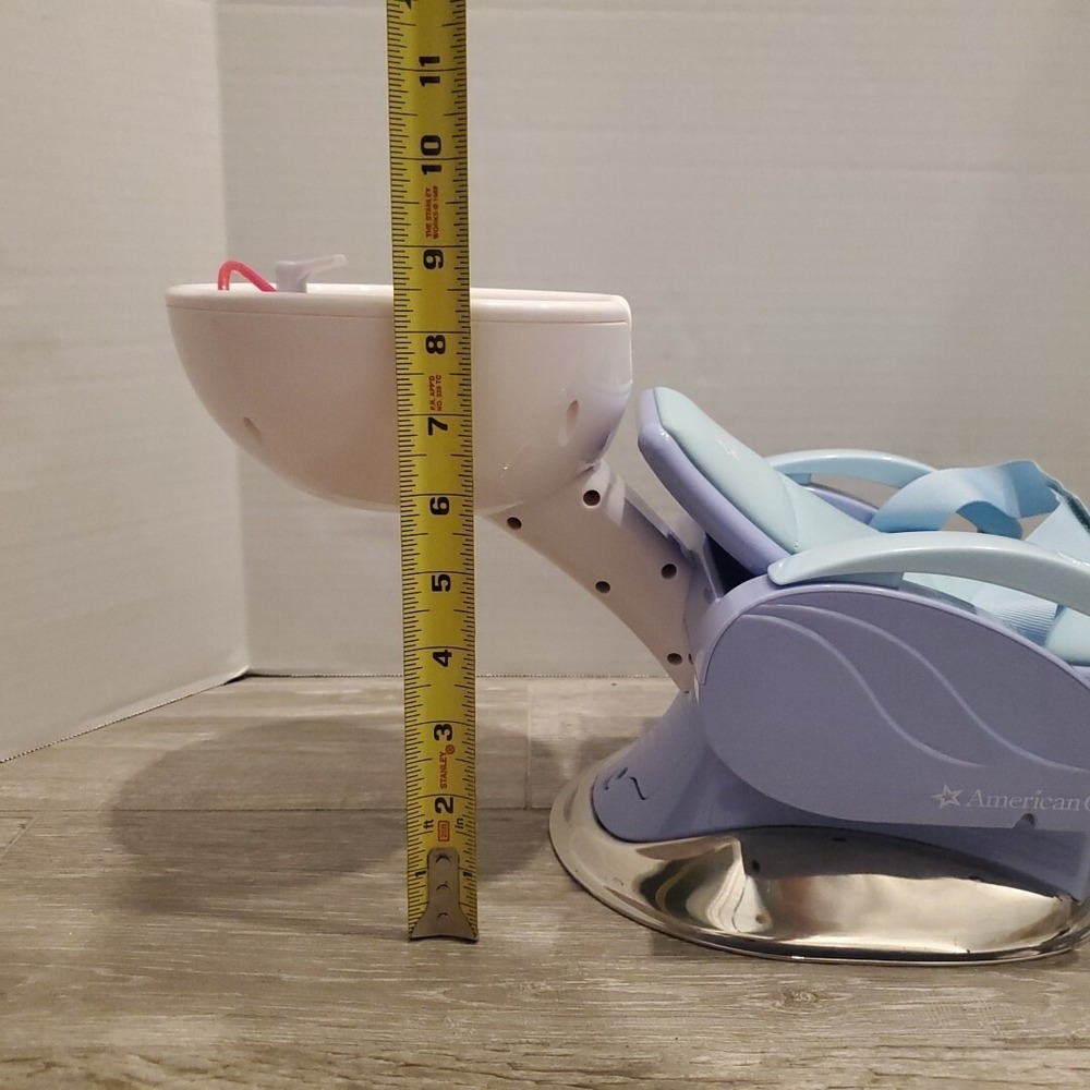 American Girl Doll Spa Chair Blue Salon Shampoo Station With Sound Tested F5355 - Picture 11 of 12